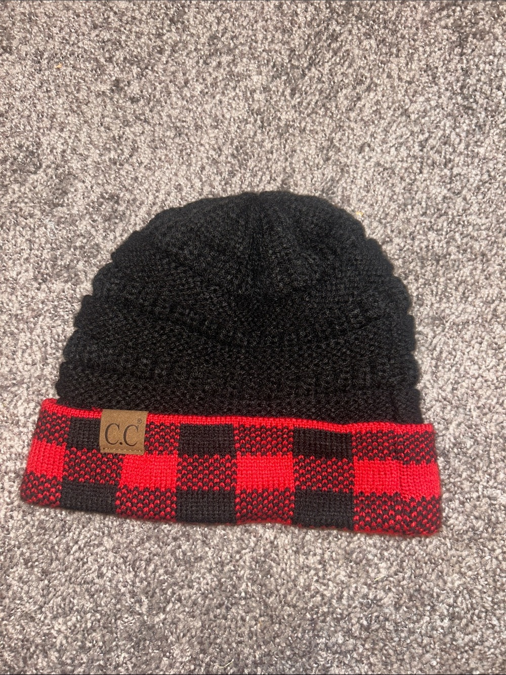 C.C Women’s Beanie- Buffalo Plaid